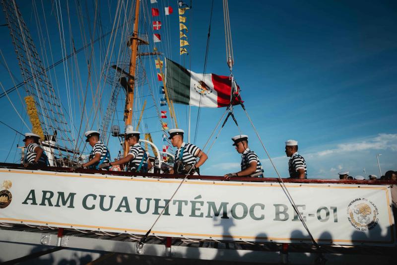 Yucatán recibe al Buque Escuela Velero "Cuauhtémoc